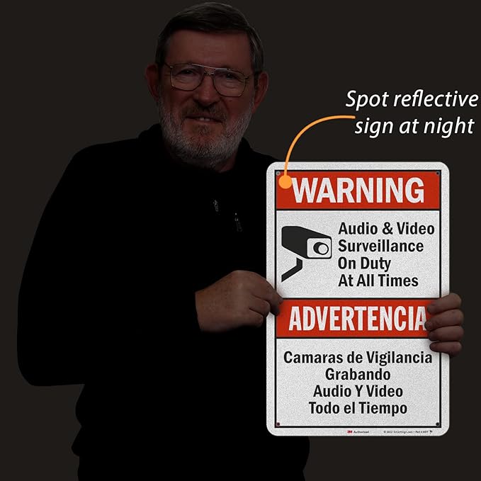 SmartSign 18 x 12 inch “Warning - Image 7