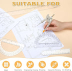 4 Pieces Geometry Math Set Compass - Image 4