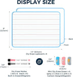 LOUKIN 6 Pack Small Dry Erase Lapboard, 9 x 12 Inch Double Sided, Seamless - Image 2