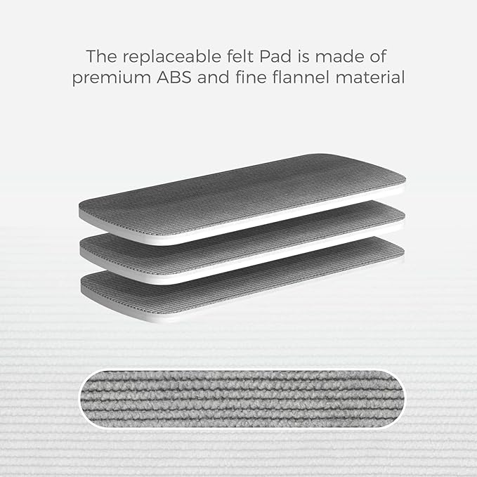 CLICK CLEAN 3-Pack Replaceable Felt Pads, Magnetic Whiteboard Eraser Felt Pads - Image 5