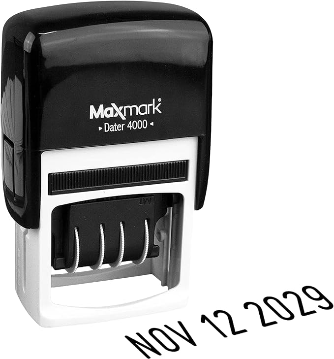 MaxMark Dater 4000 Self Inking Date Stamp by Maxmark