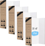 HAUTOCO 36'' x 48'' Trifold Poster Board 4 Pack Large Tri Fold Project Boards