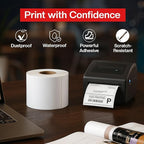 4" x 2" Direct Thermal Labels Roll, 10 Rolls, Compatible - Image 6
