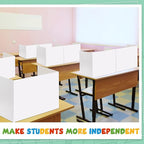 Zhehao 24 Pcs Privacy Boards for Student Desks Bright Colored Classroom Desk - Image 6