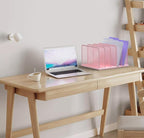 Kuntine.B Desk File Organizer Upright Mesh Desktop Organizer File Sorter Office - Image 7