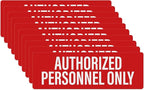 Anobell 10 Pack Authorized Personnel Only Sign Self Adhesive 9 × 3 Inch by Anobell