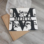 Personalized Metal Name Signs, Split Letter Monogram Wall Decor, Custom Last - Image 3