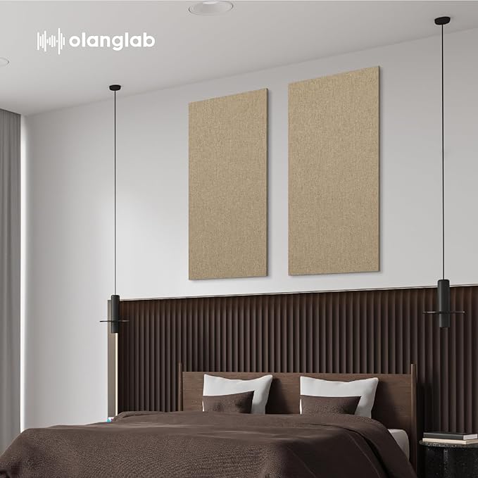 Olanglab Acoustic Panels 2 Pack, Fabric Wrapped Sound Proof Foam Panels - Image 7