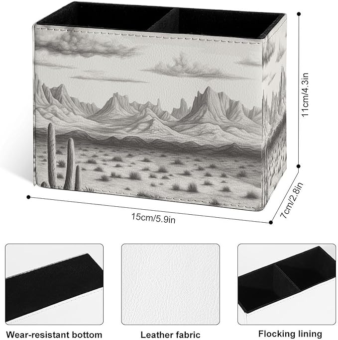 Famame Vintage Desert Mountains Pencil Holder - Image 3