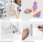 100 Sheets White Tracing Paper 100 Sheets Carbon Transfer Paper and 5 Pieces - Image 4