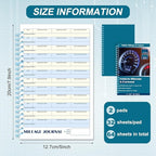 2 Pcs Auto Mileage & Expense Log Book - Image 2