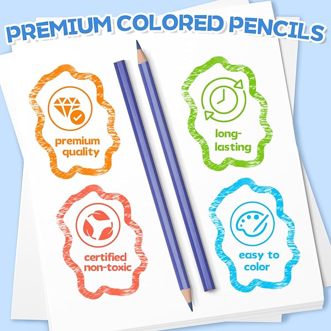 Aigybobo 360 Count Colored Pencils Bulk, 30 Pack Colored Pencils - Image 4