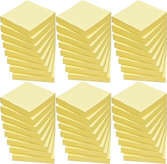 48 Pack 2400 Sheets Sticky Notes 3x3, 8 Colors Sticky Note Pads, Colored Sticky by Beieverluck