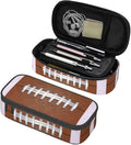 American Football Ball Texture Pencil Case Big Capacity Storage Pencil Pouch by HKHEHOP