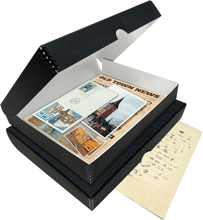 Lineco Folio Storage Box, Clamshell Design, 9.5x12.5x1.75 Inches, Archival - Image 8