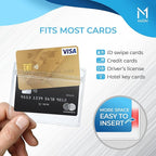 Mata1-USA Extra-Thick Plastic Card Holder, Horizontal Badge Holder - Image 3