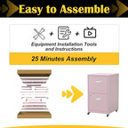 SteeLoong 2 Drawer File Cabinet - Image 6