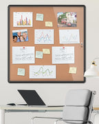 Mifuro 38"x38" Enclosed Bulletin Board, Lockable Weather-Resistant Aluminum - Image 2