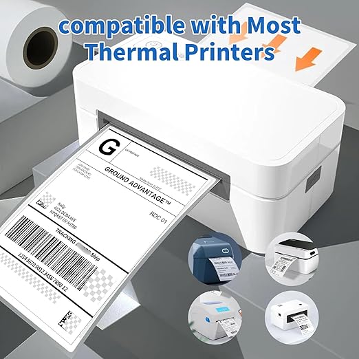 4"×6" Direct Thermal Shipping Label, Fanfold Thermal Label 1000 Packs Permanent - Image 5