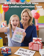 Four Candies White Correction Tape, 39.4 Feet, 8 Pack Easy to Use Applicator - Image 8