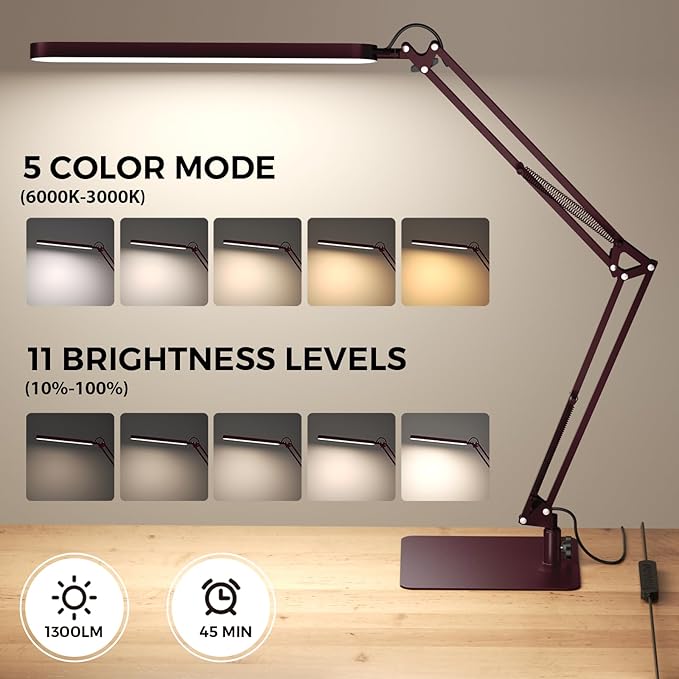 SKYLEO LED Desk Lamp with Slim Base - Image 2