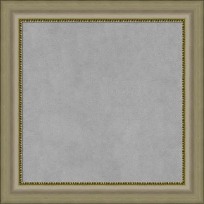 Amanti Art Silver Framed Magnetic Board 25x25 Medium Vision Board by AmantiArt