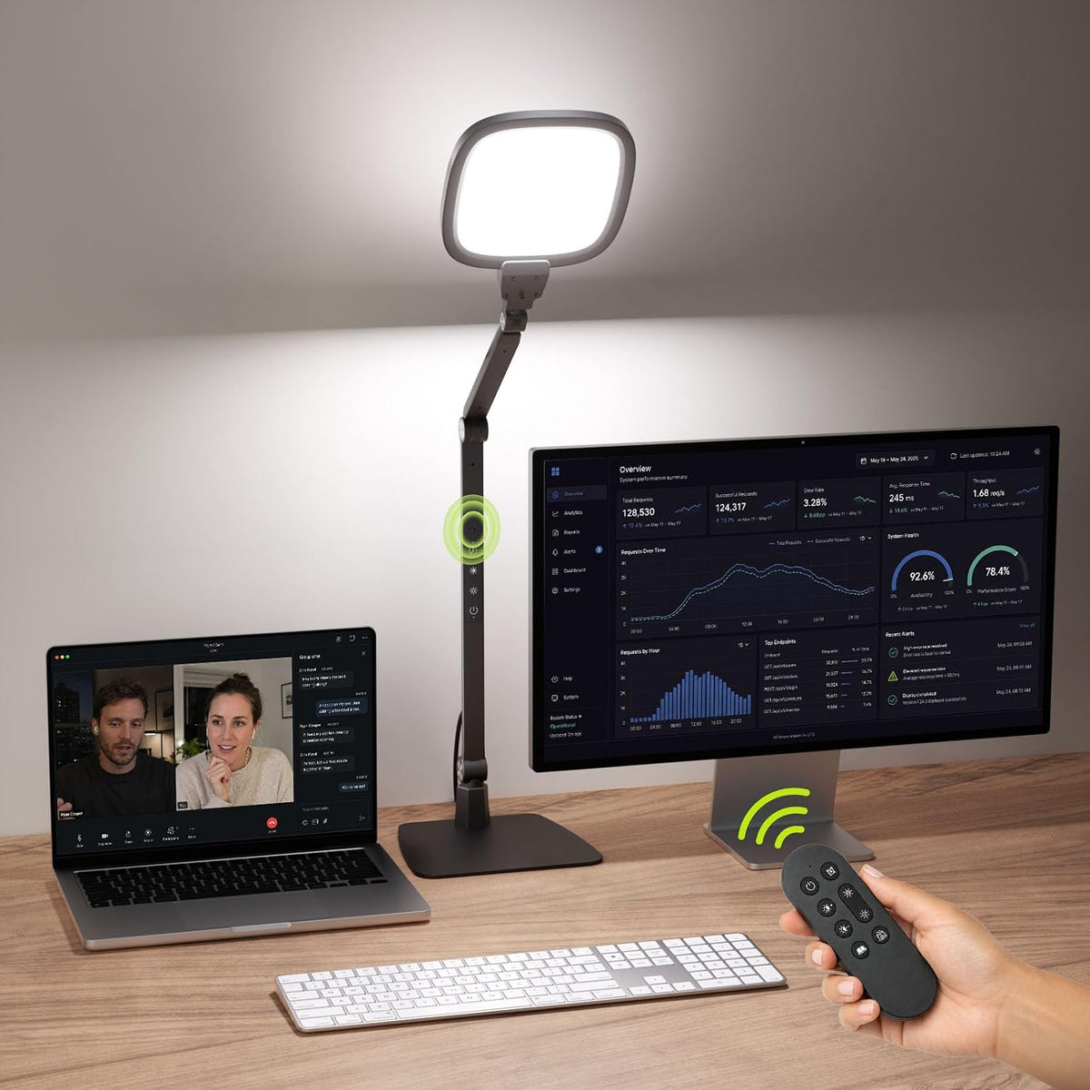 led desk lamps for home office, 18w bright, main product view