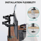 wali articulating dual monitor stand for 13-32 inch, package contents