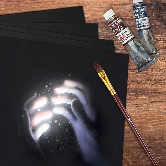 100 Sheets Black Cardstock 8.5 x 11, Goefun 65lb Halloween Card Stock Printer - Image 5
