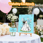 Light Blue Cardstock 8.5" x 11 ", Cardstock Paper, Colored Paper, 40 Sheets - Image 5