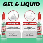 Super Glue Gel & Liquid, Single Use Strong Cyanoacrylate Adhesive - Image 3