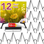 AROIC 12 Pack 14'' Tabletop Easels, Adjustable Portable Table Top Easel by AROIC