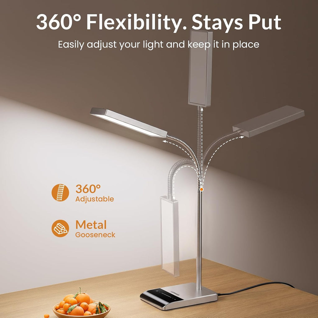 lepower desk lamp, 800lm led for home office, package contents