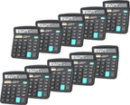 Calculators, BESTWYA 12-Digit Dual Power Handheld Desktop Calculator