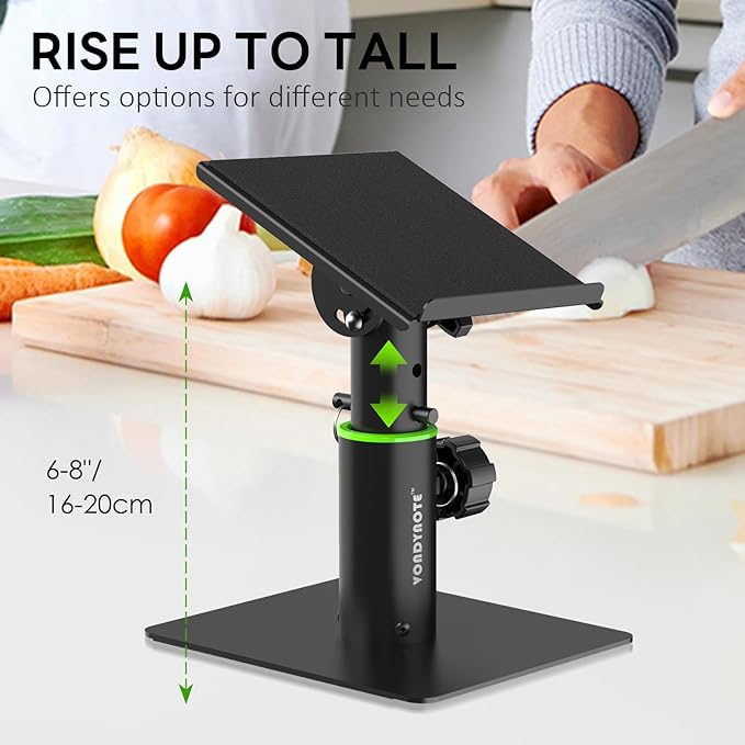 Vondynote Set of 2 Tablet Stand Holders Desktop Stands Angle Height Adjustable - Image 4