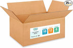 Medium Moving & Shipping Boxes 18"L x 12"W x 8"H by IDLPackaging