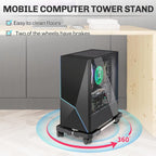 Liitrton Mobile CPU Stand Adjustable Computer Tower Stand - Image 3