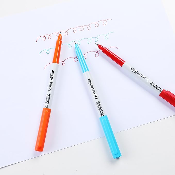 Amazon Basics Ultra Fine Point Permanent Markers - Image 6