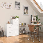 INTERGREAT 2 Drawer File Cabinet, Lockable Vertical File Office Cabinet - Image 2