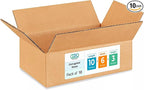 Medium Moving & Shipping Boxes 10x6x3 inches by IDLPackaging