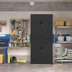 TaskStorz Metal Storage Cabinet, Lockable File Steel Cabinet - Image 6