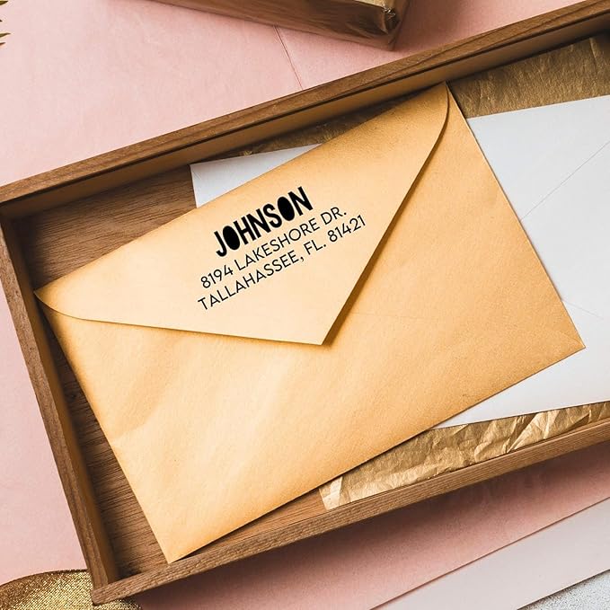 Self Inking Modern Address Stamps | Custom Return Address Stamper - Image 9