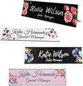 2" x 8" Custom Name Plate for Desk, Office Aluminum Desk Name Plate Personalized by Unknown