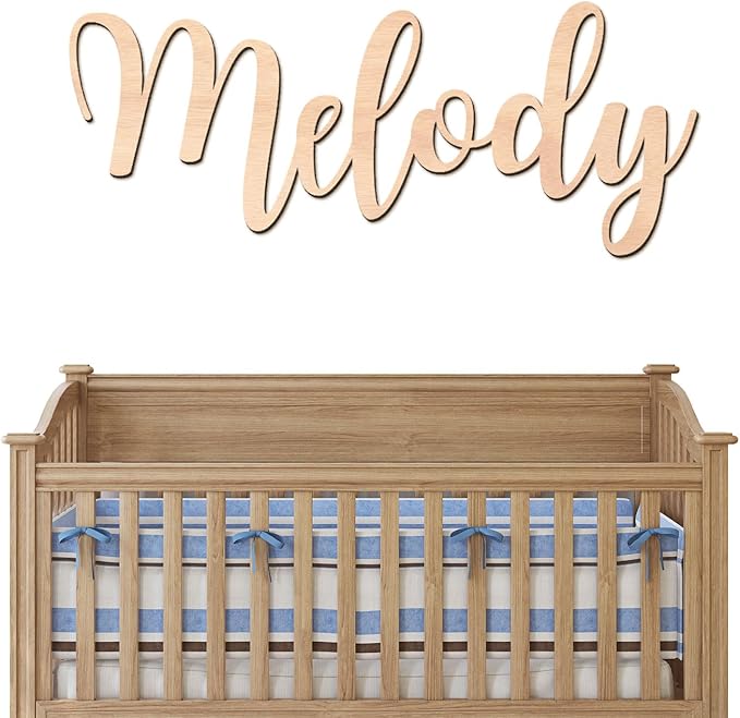 Personalized Wooden Name Sign for Nursery by Woodartis