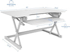 Rocelco 40" Large Height Adjustable Standing Desk Converter - Image 3
