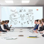 MaxGear Glass Whiteboard Wall Mounted, Frameless Magnetic Dry Erase Board - Image 6
