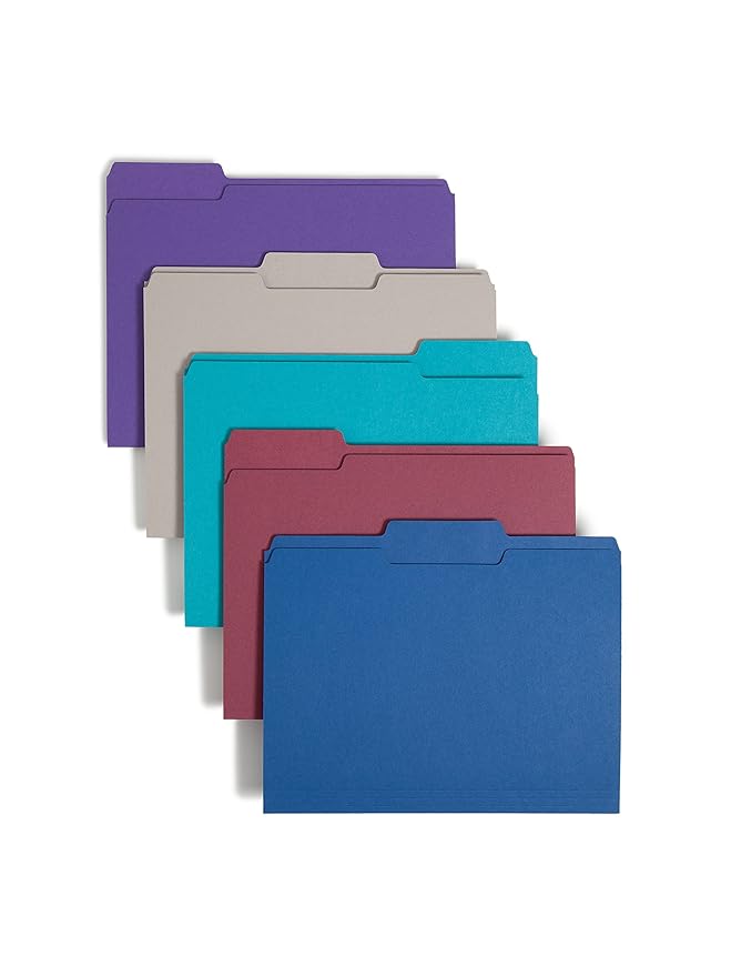 Smead Standard File Folders, 1/3-Cut Tabs, Letter Size by SMEAD