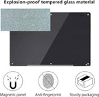 TOWON 6 x 4ft Glass Whiteboard Wall, Big Glass Dry Erase Board - Image 5