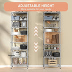 M MZG 8 Tier 2000 lbs Storage Rack Metal Wire Shelving Unit, Storage Standing - Image 6
