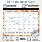 CRANBURY 2026-2027 Desk Calendar 22x17, 18-Month Wall Planner | Large 22x17 monthly calendar with spacious writing blocks keeps schedules, deadlines, and events organized.